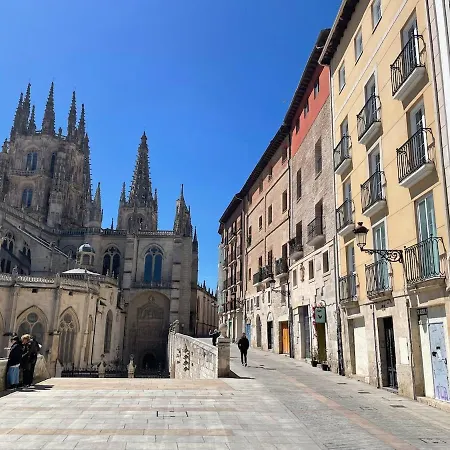 شقة Acariciando La Catedral By Apartamentoscatedralcamino Burgo